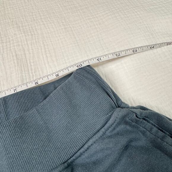 Pact Lounge Pants Blue Ribbed Waist Straight Leg Women’s Small Organic Cotton - Picture 12 of 16